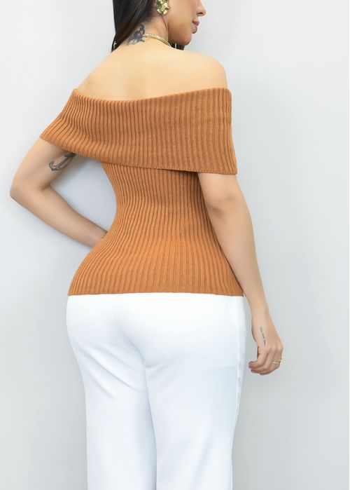 Blusa Tricot Ombro a Ombro
