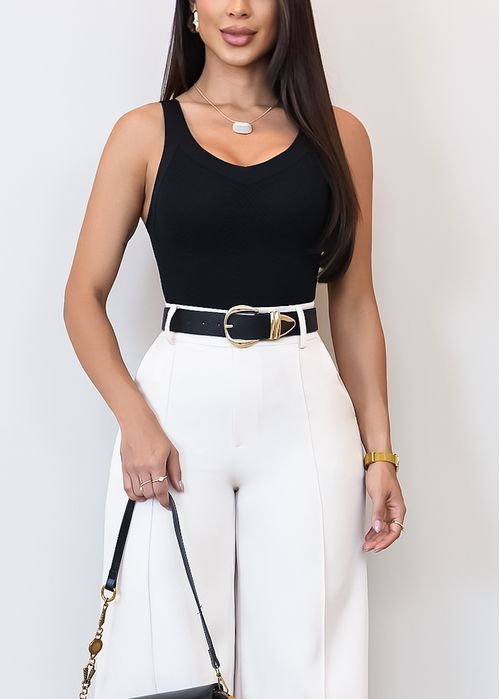Blusa Regata Renda Waves