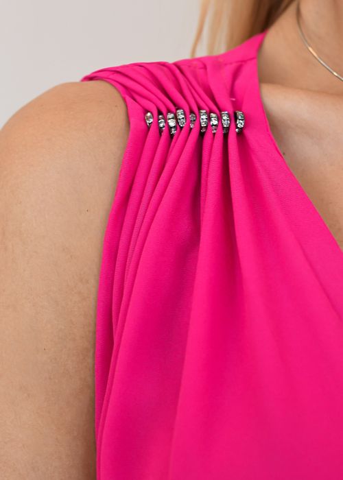 Body Decote Profundo Franzido Fluid