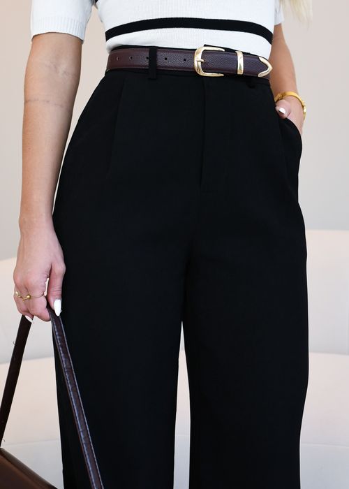 Calça Pantalona Alfaiataria Social