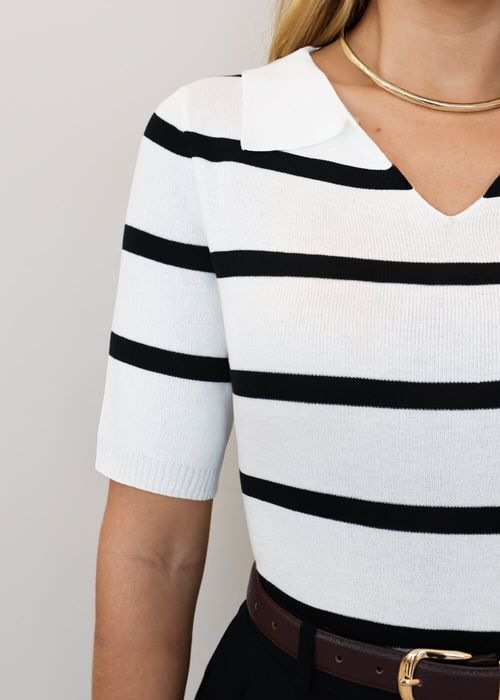 Blusa Polo Tricot Modal