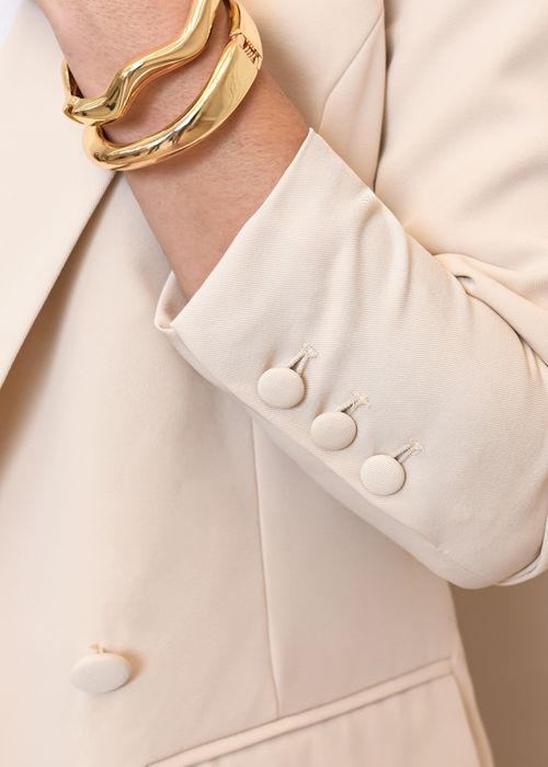 Blazer Alongado Alfaiataria Double Buttons