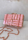Clutch Party Stones Metallic/ Rosê Gold