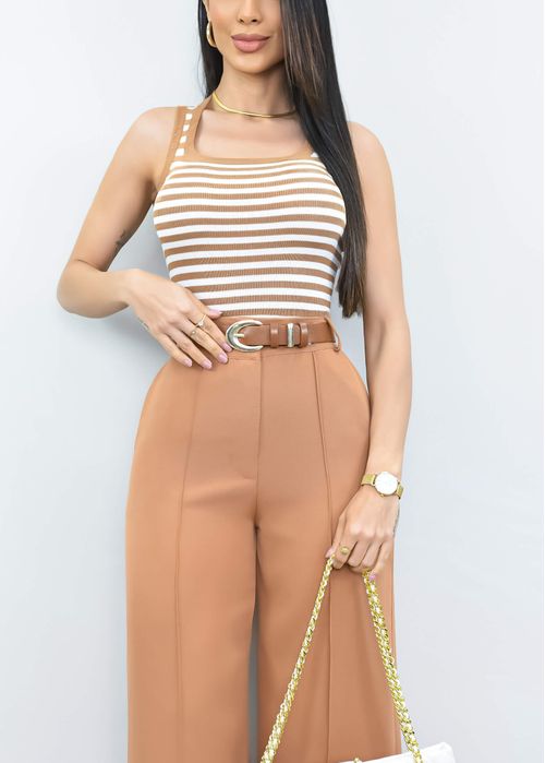 Cropped Regata Canelada Listrada