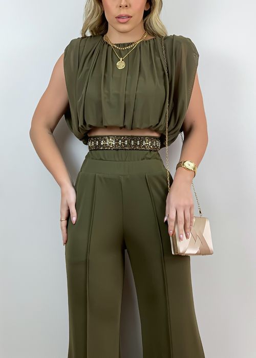 Cropped Drapeado Franzido