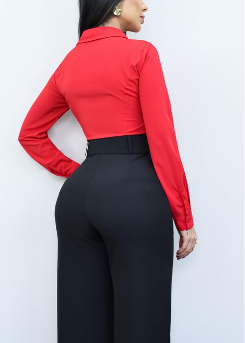 Body Camisa Slim Femme