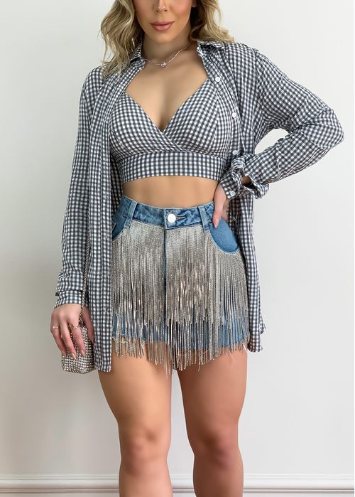 Maxi Camisa Xadrez c/ Top
