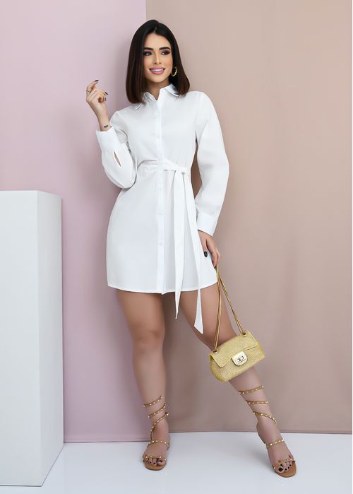 Chemise Cute Laço Frontal