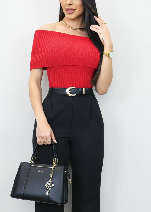 Blusa Tricot Ombro a Ombro