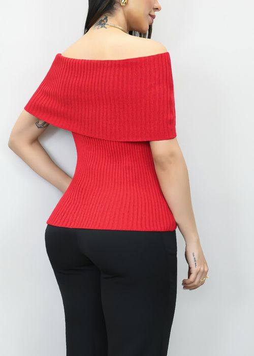 Blusa Tricot Ombro a Ombro