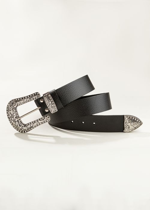 Cinto Fivela c/ Strass Detalhe Ponteira