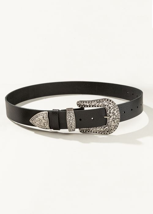 Cinto Fivela c/ Strass Detalhe Ponteira