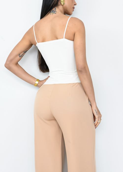 Blusa Alça Fina Texturizada Basic