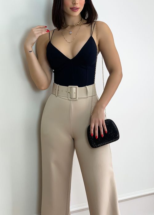 Blusa Alça Dupla Cruzada Ponto Roma