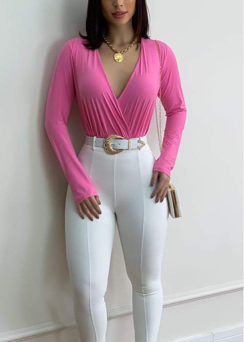 Body Manga Longa Transpassado