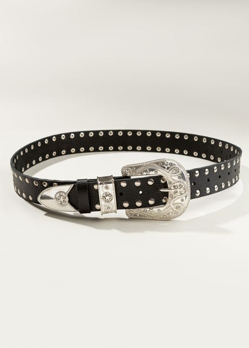Cinto Cravejado c/ Tachas Fivela Western