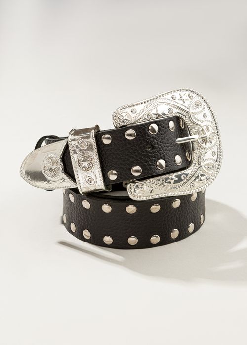 Cinto Cravejado c/ Tachas Fivela Western