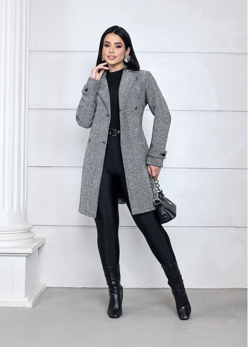Casaco Tweed Listrado Zig