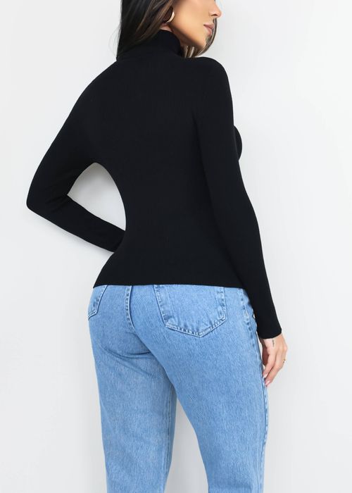 Suéter Tricot Gola Alta Nuts