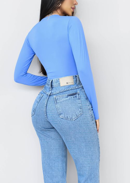 Body Manga Longa Transpassado