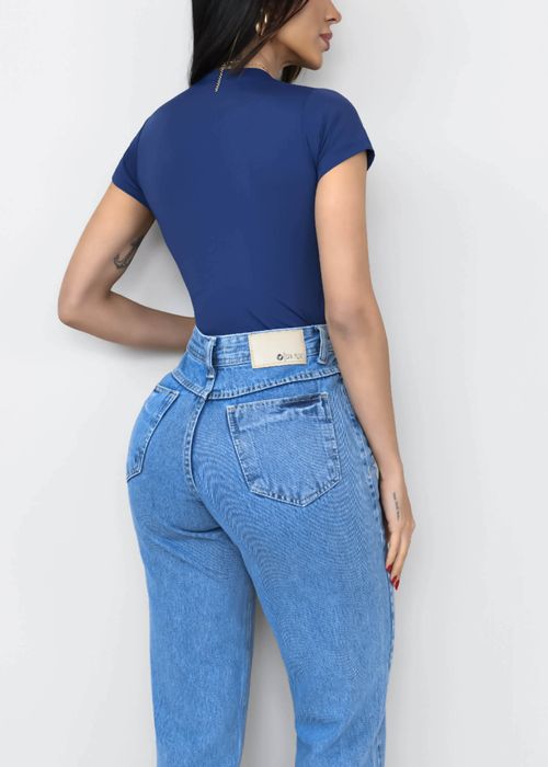 Body Manga Curta Transpassado