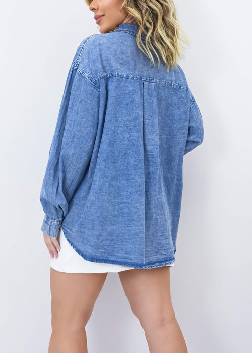 Camisa Jeans Confetti Oversized