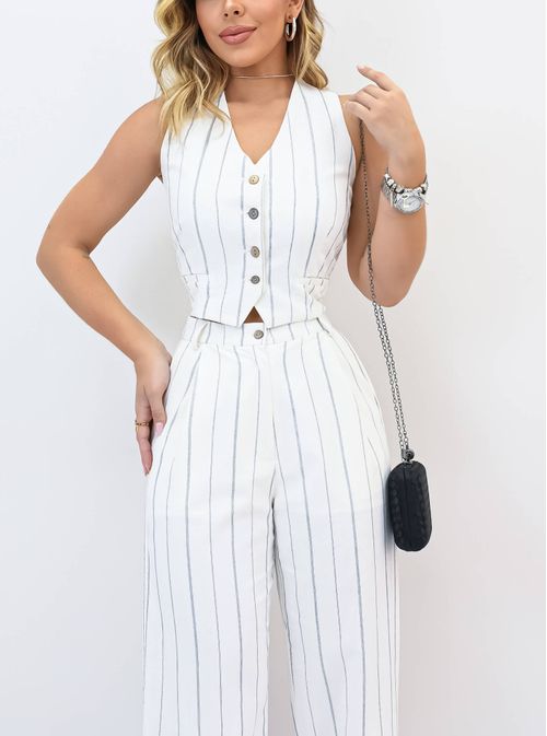 Colete Risca Giz Polite