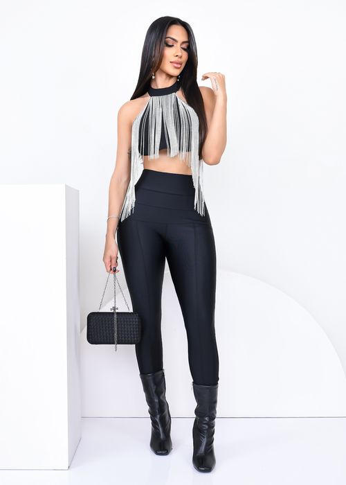 Calça Slim Maxi Power Premium Cós Super Alto