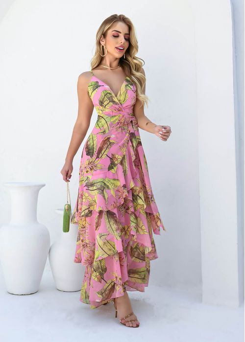 Vestido Midi Camadas Helicônia