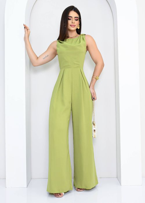 Macacão Longo Alça Fivela Sand