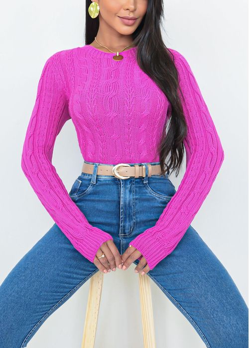 Suéter Tricot Tranças