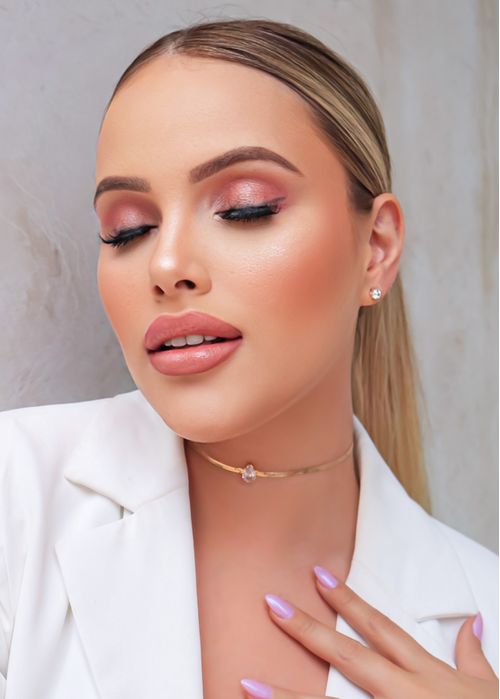 Choker Gold Pedra Crystal