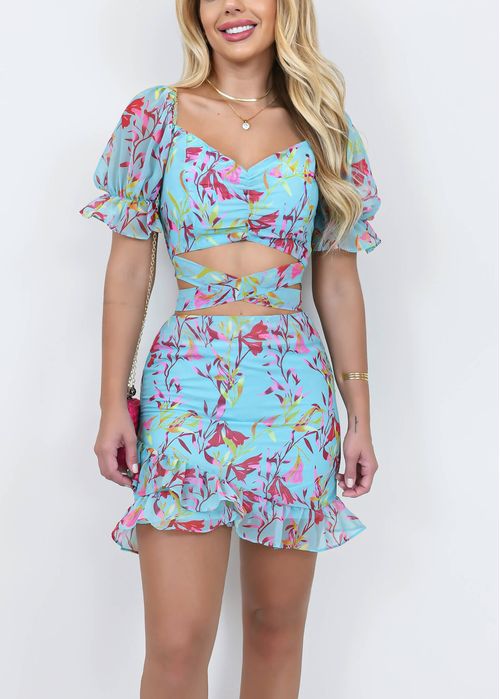 Saia Babado Allamanda