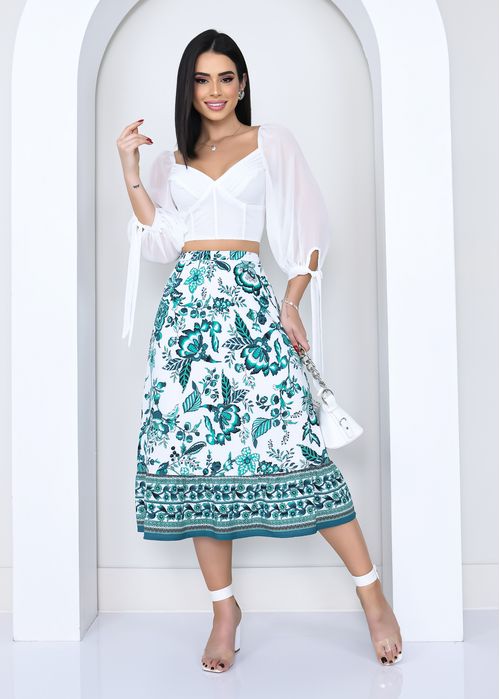 Saia Midi Fluid Romanza
