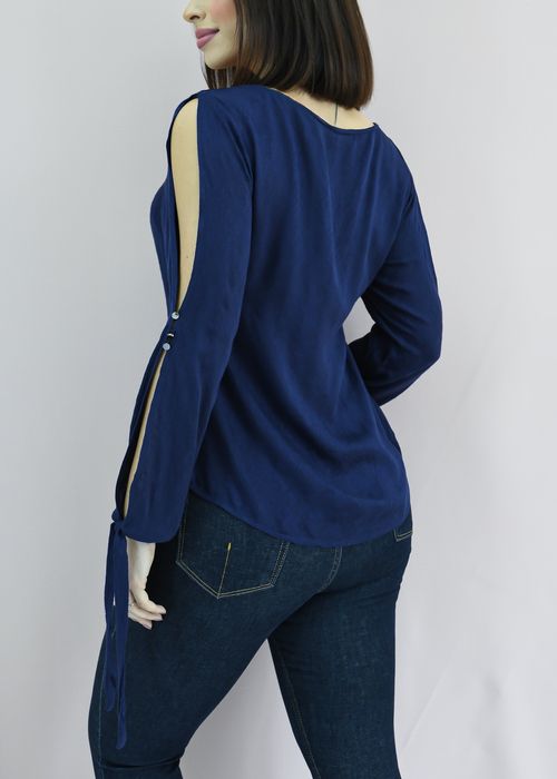 Blusa 3D Manga Amarração