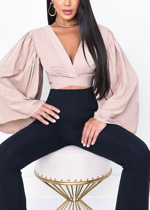 Cropped Manga Flare Pleated