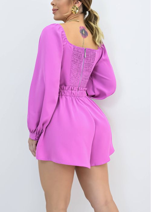 Conjunto Cropped c/ Shorts Godê Romantic