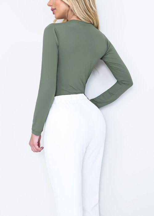 Body Manga Longa Transpassado