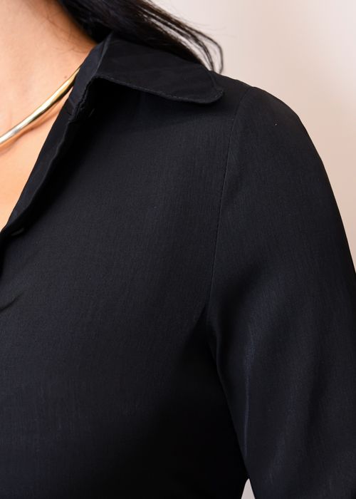 Camisa Social Poliester Básica