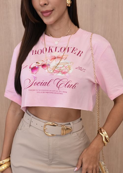 Cropped Estampado Oversized