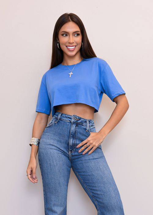 Cropped Liso Oversized