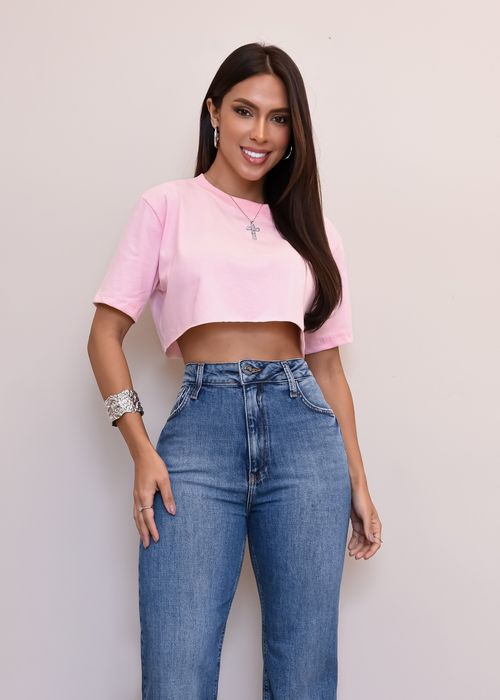 Cropped Liso Oversized