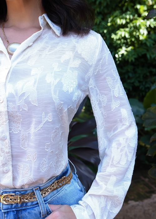 Camisa Social Floral