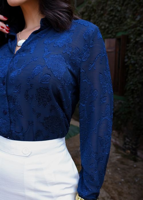 Camisa Social Floral