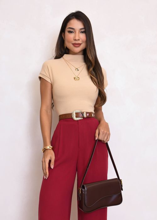 Blusa Manga Curta Básica