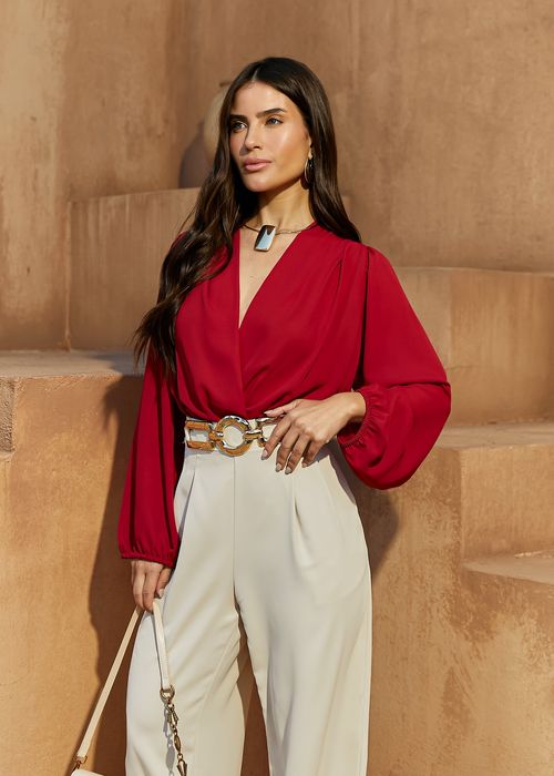 Body Manga Bufante Transpassado