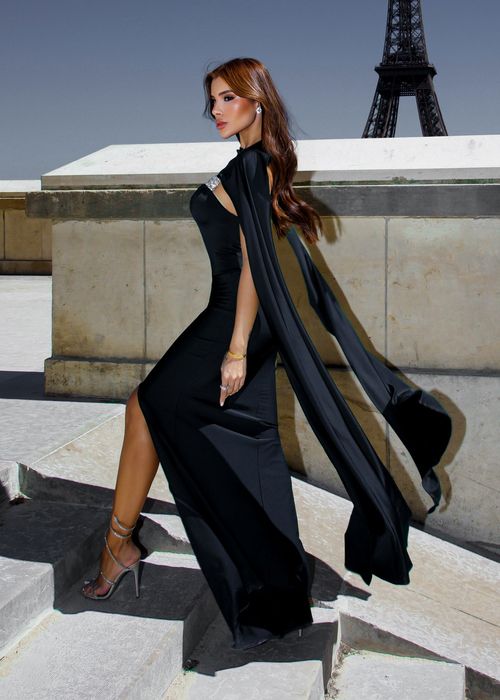 Vestido Longo c/ Fenda Belle Nuit