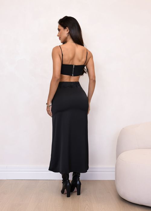 Saia Midi Lisa Elástico