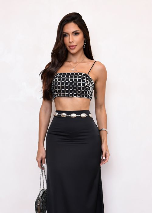 Cropped Alça Fina Tijolinho