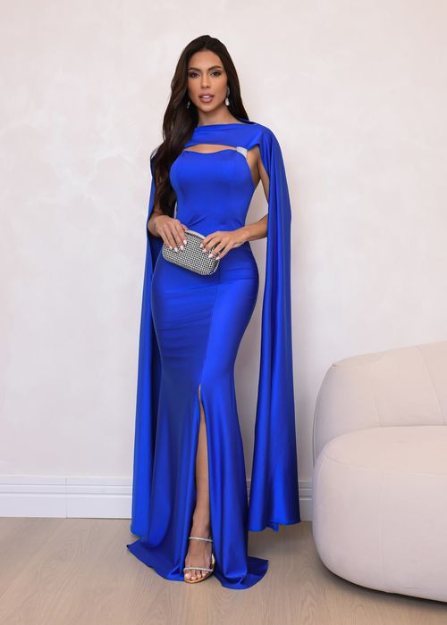 Vestido Longo c/ Fenda Belle Nuit